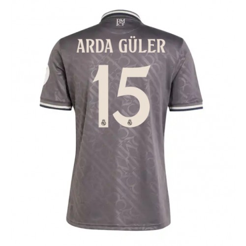 Dres Real Madrid Arda Guler #15 Rezervni 2024-25 Kratak Rukav